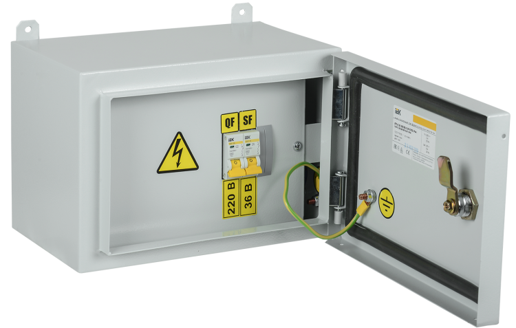 Ящик с понижающим трансформатором ЯТП-0,25 230/36-3 УХЛ2 IP54 IEK