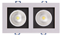 Светильник встр. PSP-S 212 2x8W 4000K 55° White IP40 IP40 Jazzway-Светильники даунлайт, точечные - купить по низкой цене в интернет-магазине, характеристики, отзывы | АВС-электро
