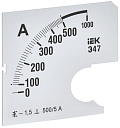 Шкала смен. для амперметра Э47 500/5А-1,5 72х72мм IEK-Шкалы вольтметров, амперметров - купить по низкой цене в интернет-магазине, характеристики, отзывы | АВС-электро