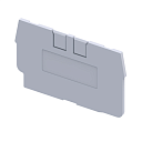 Крышка концевая для клеммы проходной OptiClip EPCX2.5-серый-Изоляторы и ограничители для клеммных блоков - купить по низкой цене в интернет-магазине, характеристики, отзывы | АВС-электро