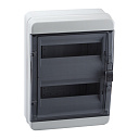 Корпус пластиковый OptiBox P-BNK-3-24-IP65 накл/чер.дв.-Корпуса щитов и шкафов - купить по низкой цене в интернет-магазине, характеристики, отзывы | АВС-электро